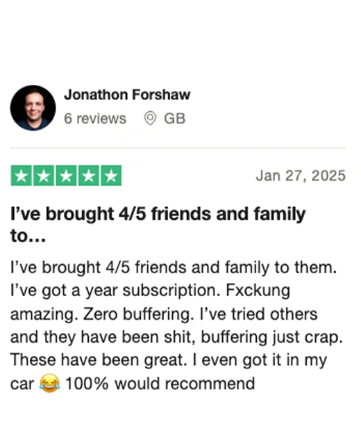 TVBOXUK - IPTV Subscription Trustpilot Reviews